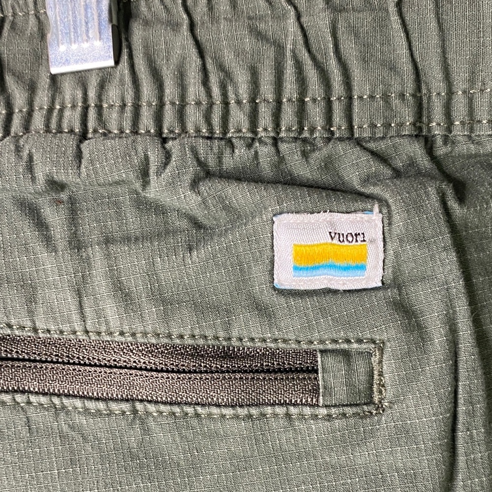 Vuori Rip Stop Men's Green Joggers Size Large - Picture 7 of 9